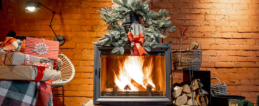 Travis Industries Linear Gas Fireplace Installation in Olney, Maryland