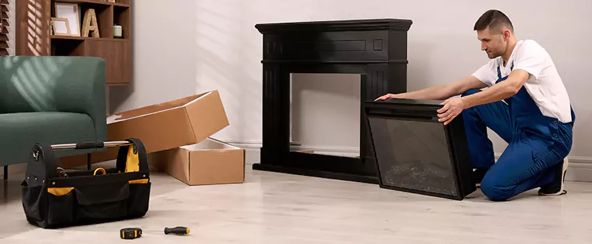 Old Rusted Metal Fireplace Repair And Replacement in Olney, MD
