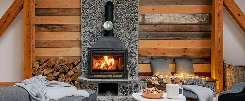 Thelin Hearth Products Direct Vent Gas Stove Fireplace Inspection in Olney, Maryland